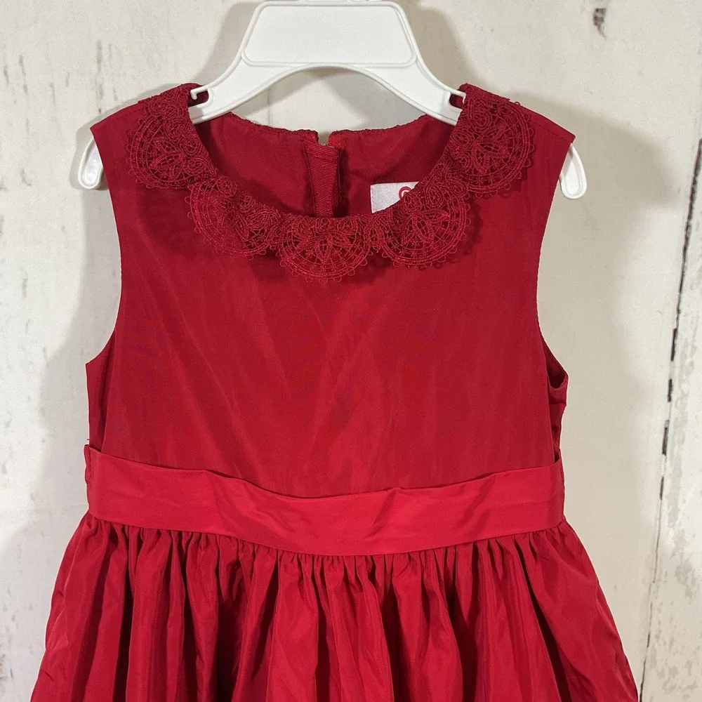Jason Wu Neiman Marcus x Target Girls Dress 3T Red Holiday Party Lace Collar Bow